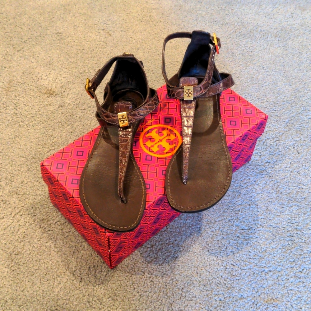 Tory Burch ankle strap gladiator sandals 7M